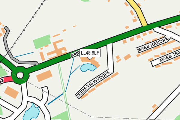 LL48 6LF map - OS OpenMap – Local (Ordnance Survey)