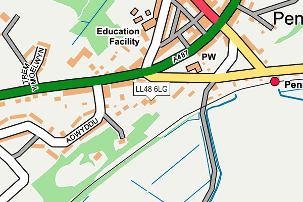 LL48 6LG map - OS OpenMap – Local (Ordnance Survey)