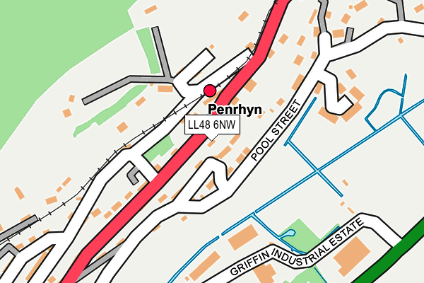 LL48 6NW map - OS OpenMap – Local (Ordnance Survey)