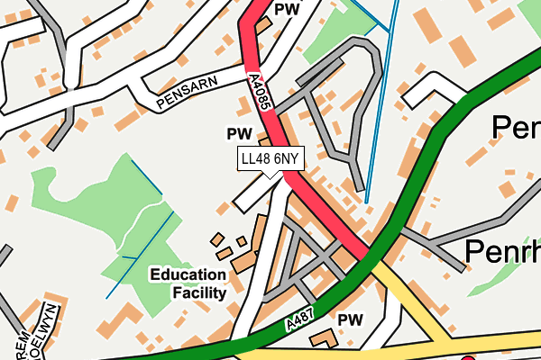 LL48 6NY map - OS OpenMap – Local (Ordnance Survey)