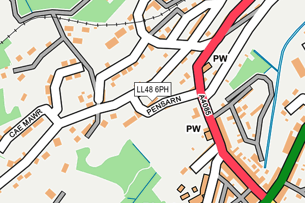 LL48 6PH map - OS OpenMap – Local (Ordnance Survey)