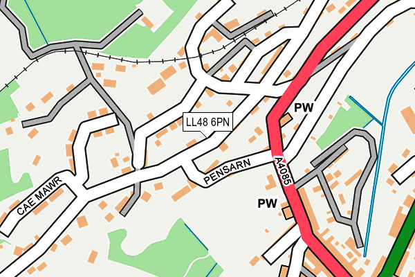 LL48 6PN map - OS OpenMap – Local (Ordnance Survey)