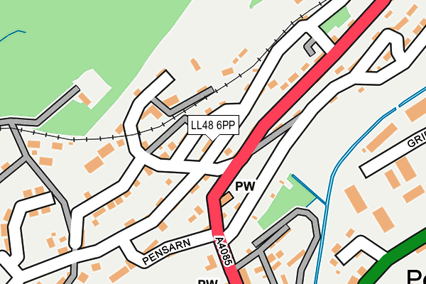 LL48 6PP map - OS OpenMap – Local (Ordnance Survey)