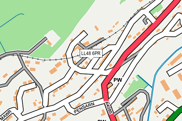 LL48 6PR map - OS OpenMap – Local (Ordnance Survey)