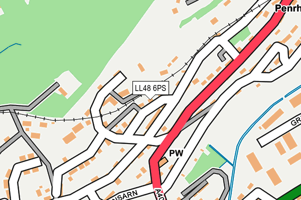 LL48 6PS map - OS OpenMap – Local (Ordnance Survey)