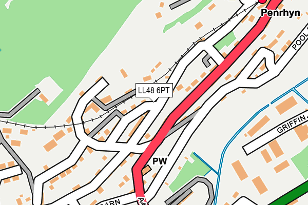 LL48 6PT map - OS OpenMap – Local (Ordnance Survey)