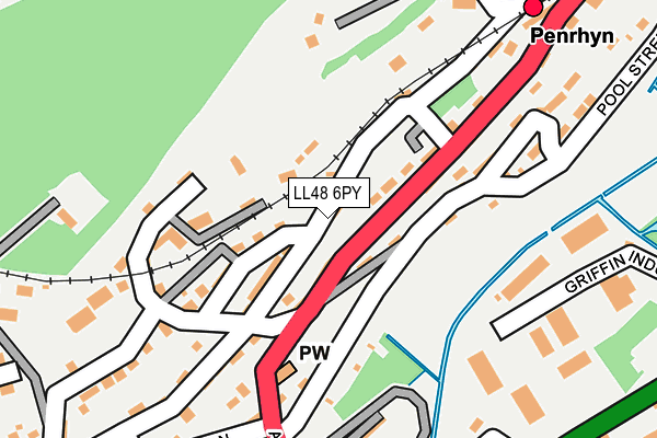 LL48 6PY map - OS OpenMap – Local (Ordnance Survey)
