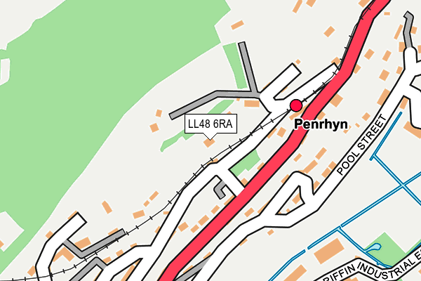 LL48 6RA map - OS OpenMap – Local (Ordnance Survey)