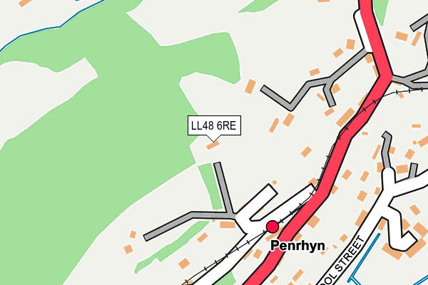 LL48 6RE map - OS OpenMap – Local (Ordnance Survey)
