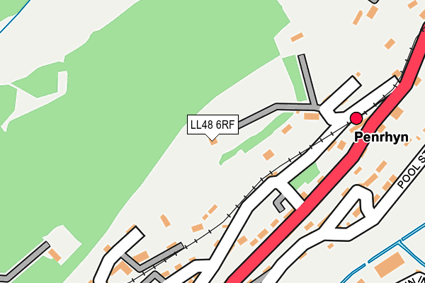 LL48 6RF map - OS OpenMap – Local (Ordnance Survey)