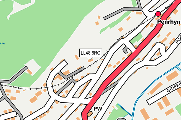LL48 6RG map - OS OpenMap – Local (Ordnance Survey)