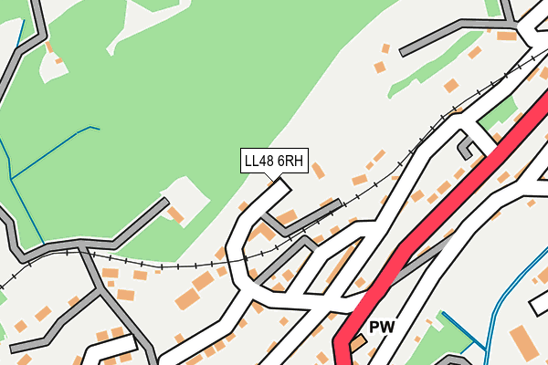 LL48 6RH map - OS OpenMap – Local (Ordnance Survey)