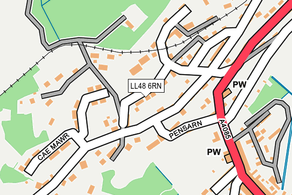 LL48 6RN map - OS OpenMap – Local (Ordnance Survey)