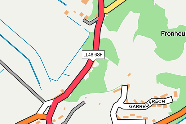 LL48 6SF map - OS OpenMap – Local (Ordnance Survey)