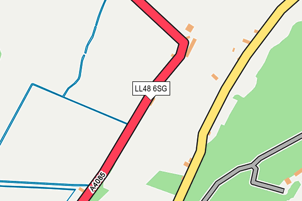 LL48 6SG map - OS OpenMap – Local (Ordnance Survey)