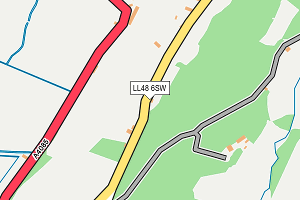 LL48 6SW map - OS OpenMap – Local (Ordnance Survey)