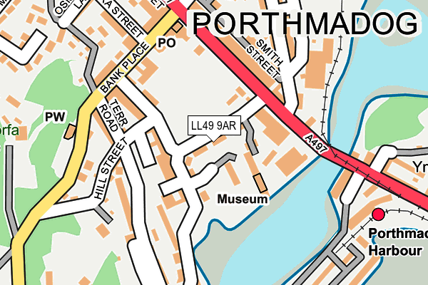 LL49 9AR map - OS OpenMap – Local (Ordnance Survey)
