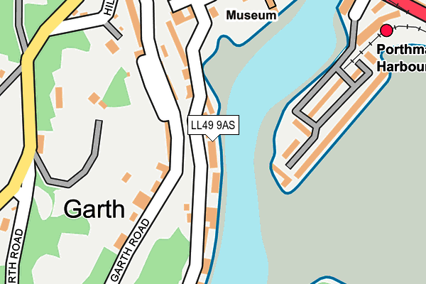 LL49 9AS map - OS OpenMap – Local (Ordnance Survey)
