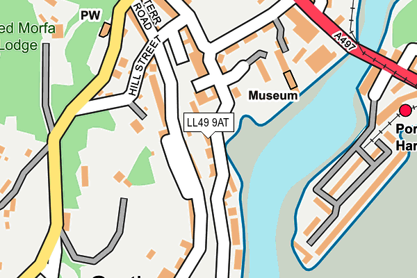 LL49 9AT map - OS OpenMap – Local (Ordnance Survey)