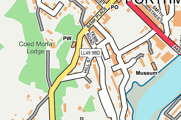 LL49 9BD map - OS OpenMap – Local (Ordnance Survey)
