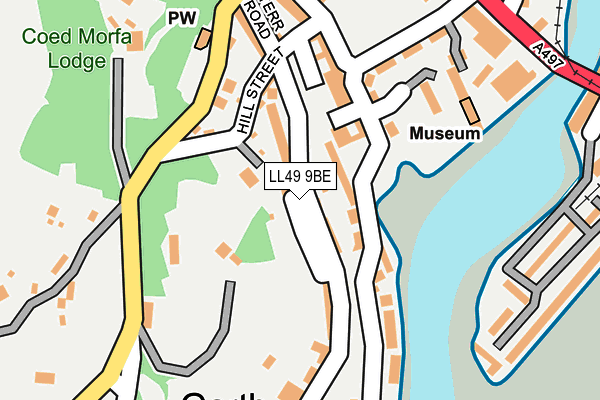 LL49 9BE map - OS OpenMap – Local (Ordnance Survey)
