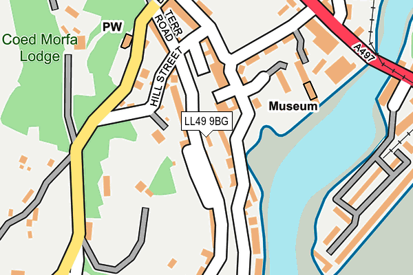 LL49 9BG map - OS OpenMap – Local (Ordnance Survey)