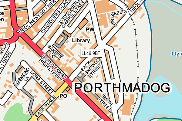LL49 9BT map - OS OpenMap – Local (Ordnance Survey)
