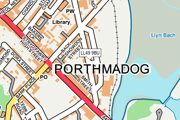Map of T. & K. DAVIES (PORTHMADOG) LIMITED at local scale