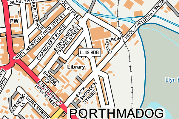 LL49 9DB map - OS OpenMap – Local (Ordnance Survey)