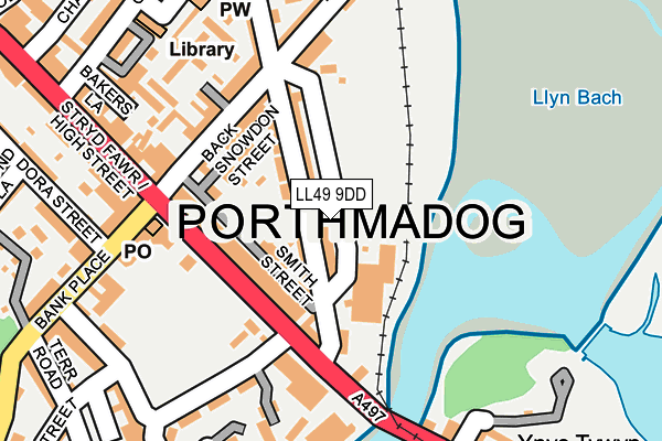 LL49 9DD map - OS OpenMap – Local (Ordnance Survey)