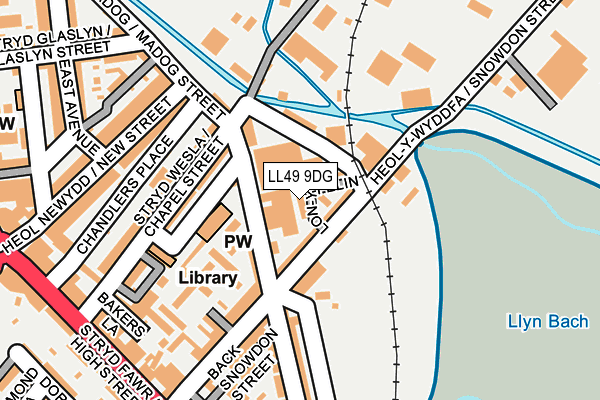 LL49 9DG map - OS OpenMap – Local (Ordnance Survey)