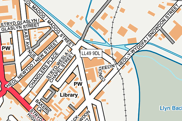 LL49 9DL map - OS OpenMap – Local (Ordnance Survey)