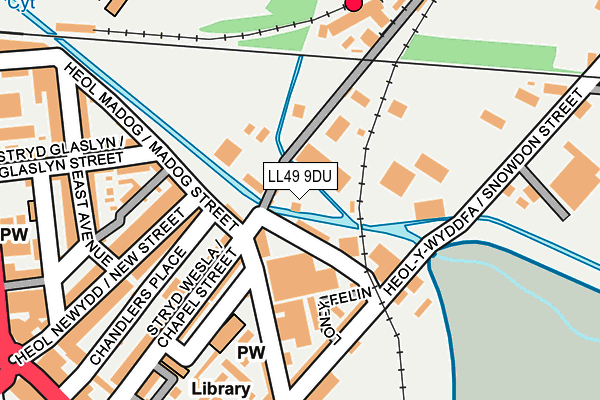 LL49 9DU map - OS OpenMap – Local (Ordnance Survey)