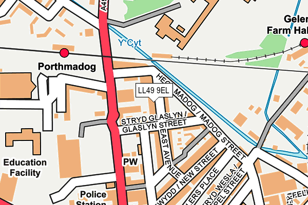 LL49 9EL map - OS OpenMap – Local (Ordnance Survey)