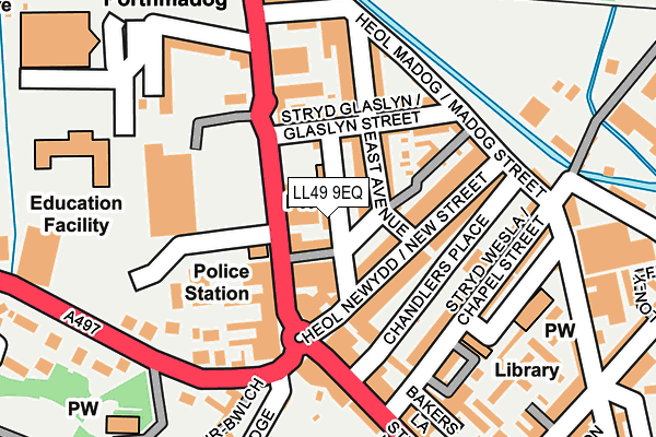 LL49 9EQ map - OS OpenMap – Local (Ordnance Survey)