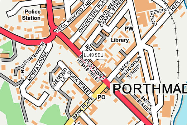 LL49 9EU map - OS OpenMap – Local (Ordnance Survey)