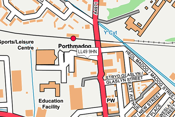 LL49 9HN map - OS OpenMap – Local (Ordnance Survey)