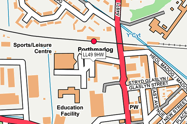 LL49 9HW map - OS OpenMap – Local (Ordnance Survey)