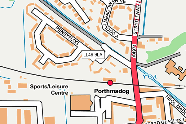 LL49 9LA map - OS OpenMap – Local (Ordnance Survey)