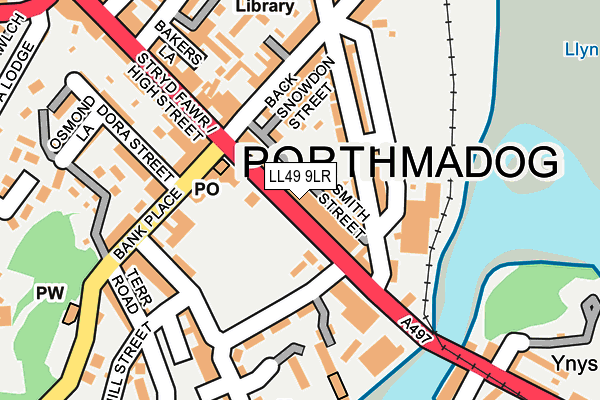 LL49 9LR map - OS OpenMap – Local (Ordnance Survey)