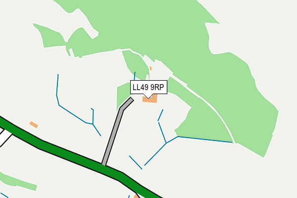 LL49 9RP map - OS OpenMap – Local (Ordnance Survey)