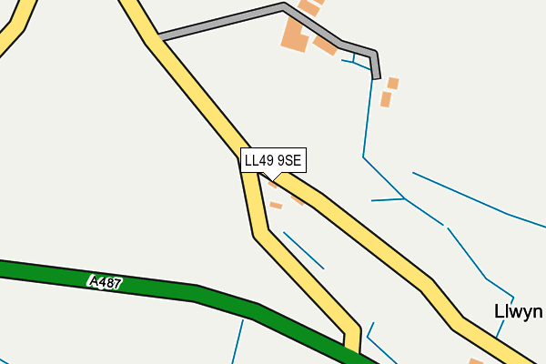 LL49 9SE map - OS OpenMap – Local (Ordnance Survey)