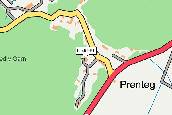 LL49 9ST map - OS OpenMap – Local (Ordnance Survey)