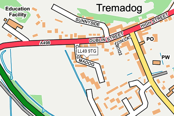 LL49 9TG map - OS OpenMap – Local (Ordnance Survey)