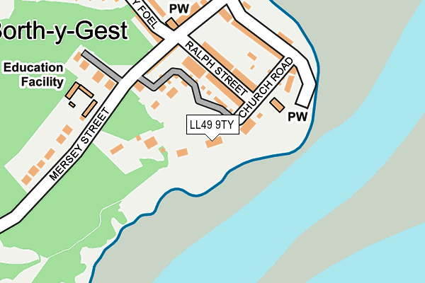 LL49 9TY map - OS OpenMap – Local (Ordnance Survey)