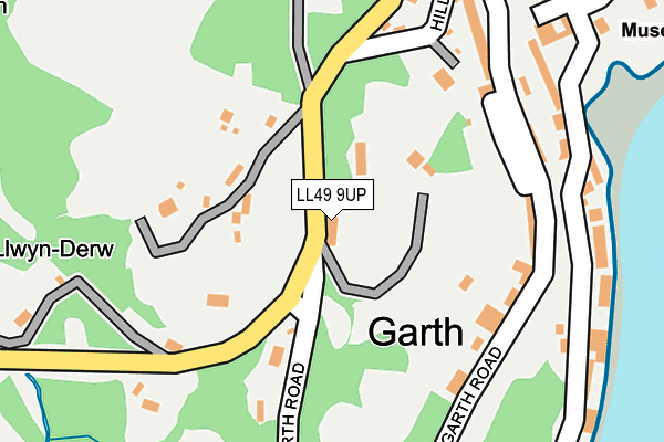 LL49 9UP map - OS OpenMap – Local (Ordnance Survey)