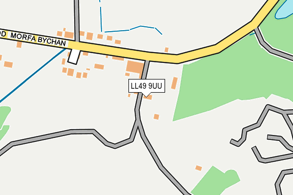 LL49 9UU map - OS OpenMap – Local (Ordnance Survey)