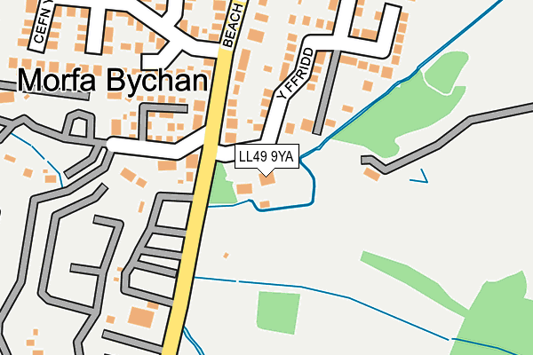 LL49 9YA map - OS OpenMap – Local (Ordnance Survey)
