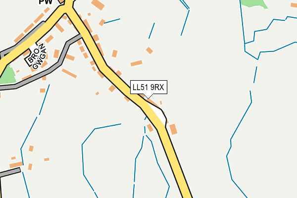 LL51 9RX map - OS OpenMap – Local (Ordnance Survey)