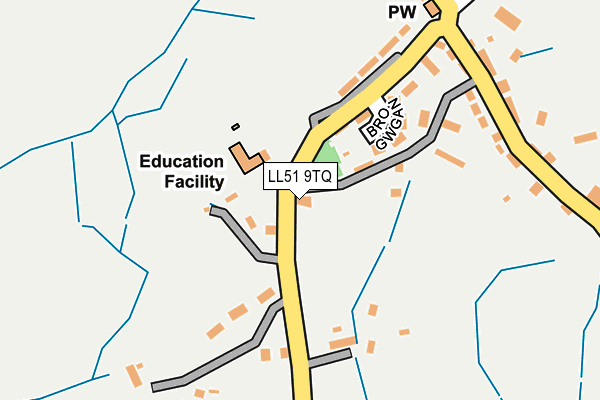LL51 9TQ map - OS OpenMap – Local (Ordnance Survey)